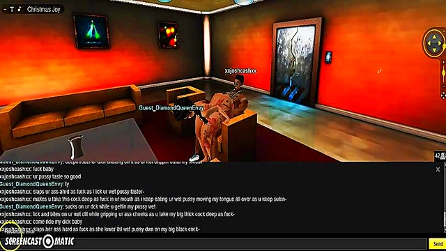 Diamond X-Mas – 3D Anime Couple Enjoy Steamy Holiday Porn Adventure