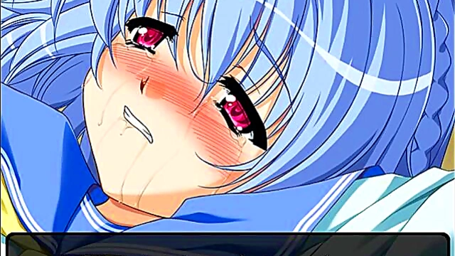 Teen Uniformed Girls Engage in Steamy Aim H Scene from Ayakashi Eroge Anime