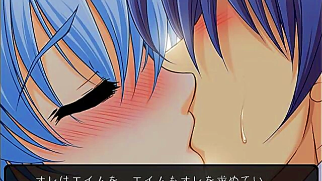 Teen Uniformed Girls Engage in Steamy Aim H Scene from Ayakashi Eroge Anime