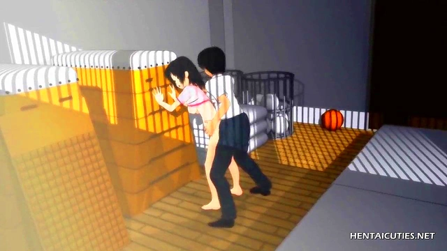 Petite Hentai Teen Sucks Dick While Getting Pussy Licked in Hot 69 Session