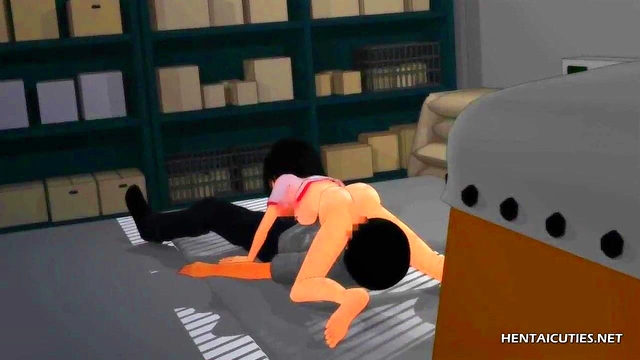 Petite Hentai Teen Sucks Dick While Getting Pussy Licked in Hot 69 Session