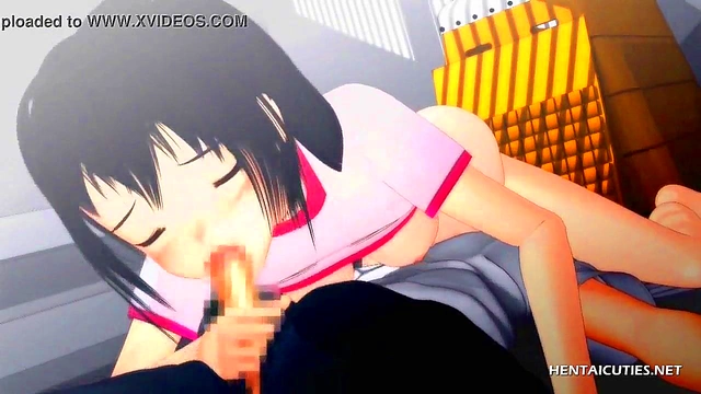 Petite Hentai Teen Sucks Dick While Getting Pussy Licked in Hot 69 Session