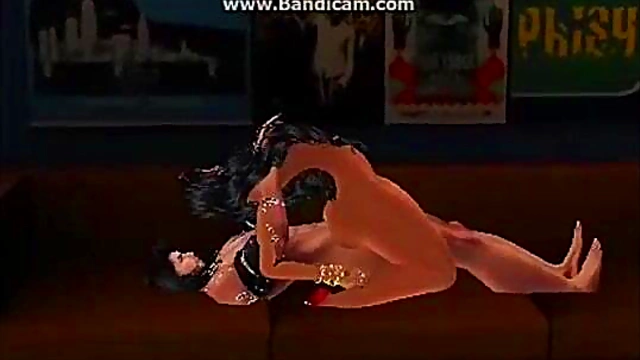 Horny IMVU Couple Gets Wild in MercadoNegro Room for Hentai Fun