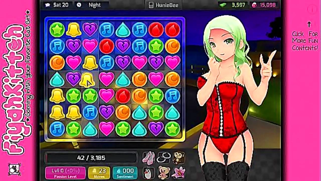 Hunny Pop Girl Gets Seduced in Sexy Dating Sim Gameplay