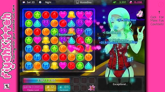 Hunny Pop Girl Gets Seduced in Sexy Dating Sim Gameplay