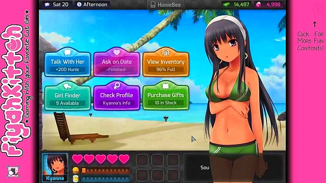 Hunny Pop Girl Gets Seduced in Sexy Dating Sim Gameplay