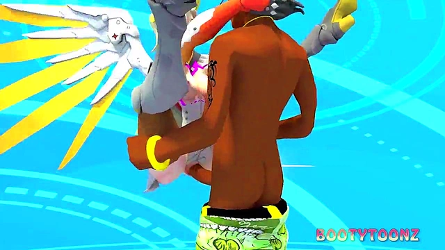 Mercy's Big Ass Gets Fucked Hardcore in 3D Hentai Cartoon by BBC