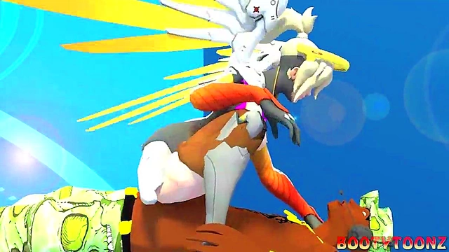 Mercy's Big Ass Gets Fucked Hardcore in 3D Hentai Cartoon by BBC