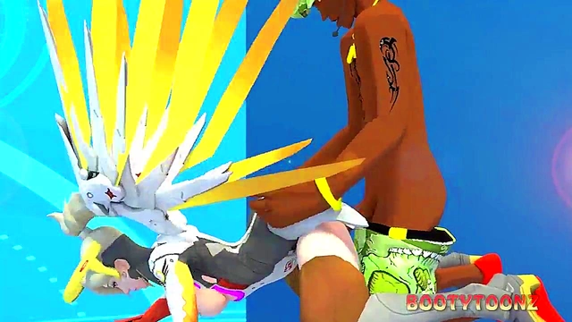 Mercy's Big Ass Gets Fucked Hardcore in 3D Hentai Cartoon by BBC