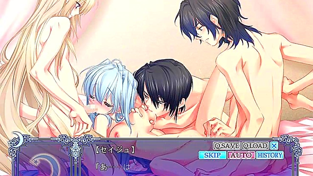 Harem Fantasy – Under the Moon Girls Seduce in Hentai Otome Adventure