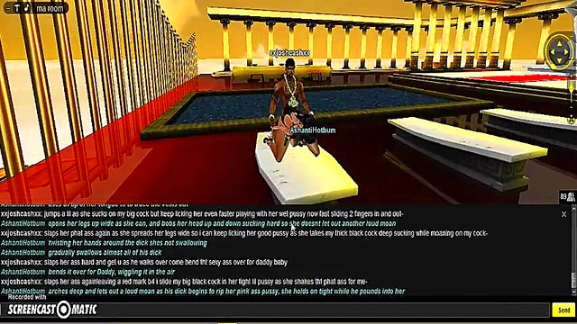 AshantiGreek Room 3D Anime Porn Adventure With IMVU Characters