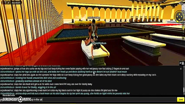 AshantiGreek Room 3D Anime Porn Adventure With IMVU Characters