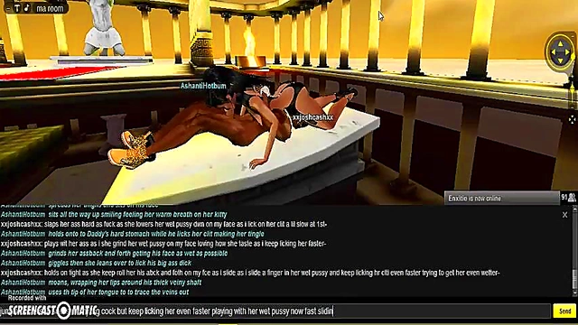 AshantiGreek Room 3D Anime Porn Adventure With IMVU Characters