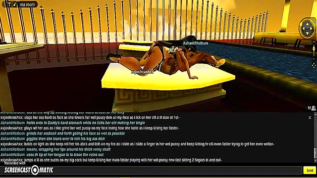 AshantiGreek Room 3D Anime Porn Adventure With IMVU Characters