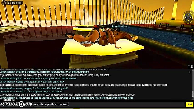 AshantiGreek Room 3D Anime Porn Adventure With IMVU Characters