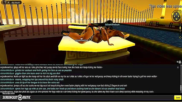 AshantiGreek Room 3D Anime Porn Adventure With IMVU Characters