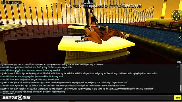 AshantiGreek Room 3D Anime Porn Adventure With IMVU Characters