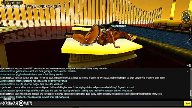 AshantiGreek Room 3D Anime Porn Adventure With IMVU Characters