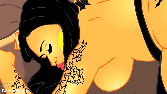 Horny Busty Nona Malone Rides BBC in Anime Adventure for Juicy Creampie