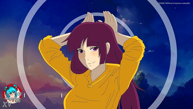 Hotaru Milf Anime Babe Shows Off Busty Ass In Sexy Cosplay Fantasy Scene