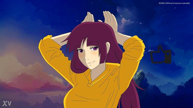 Hotaru Milf Anime Babe Shows Off Busty Ass In Sexy Cosplay Fantasy Scene