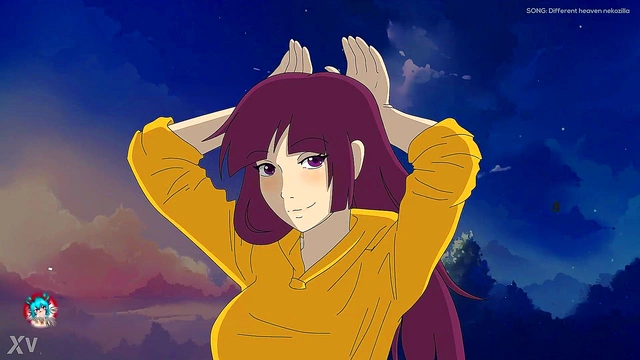 Hotaru Milf Anime Babe Shows Off Busty Ass In Sexy Cosplay Fantasy Scene