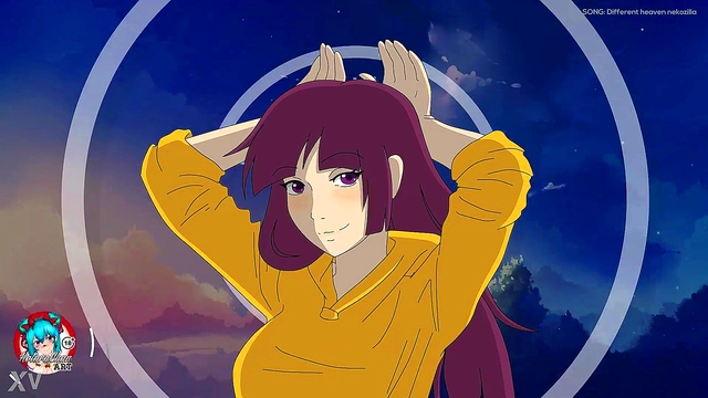 Hotaru Milf Anime Babe Shows Off Busty Ass In Sexy Cosplay Fantasy Scene