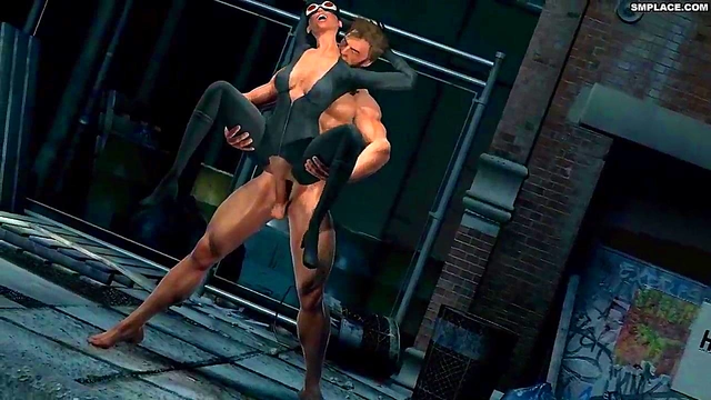 Wolverine Loves Catwoman – Hot 3D Anime Sex Scene