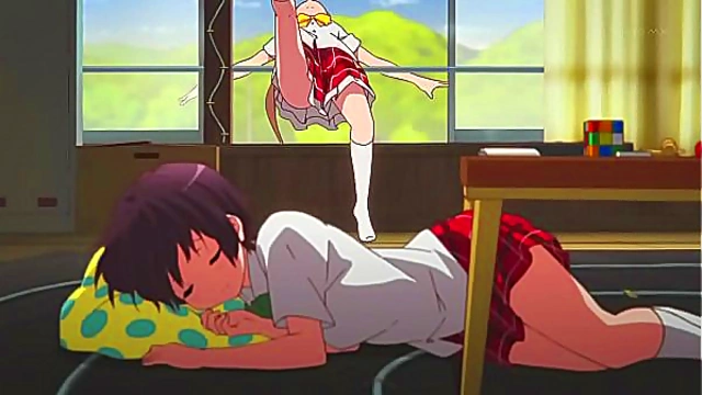 Romantic Chuunibyou Anime Love Scene With Adorable Couple