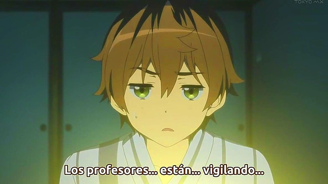 Romantic Chuunibyou Anime Love Scene With Adorable Couple