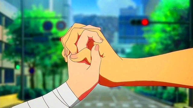 Romantic Chuunibyou Anime Love Scene With Adorable Couple