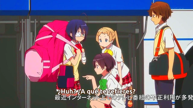 Romantic Chuunibyou Anime Love Scene With Adorable Couple