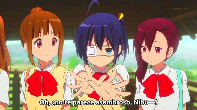 Romantic Chuunibyou Anime Love Scene With Adorable Couple