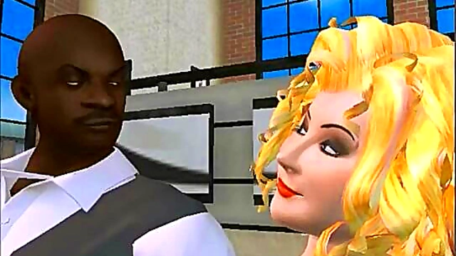 Blonde MILF Mommy Takes BBC in Naughty Anime Story Episode