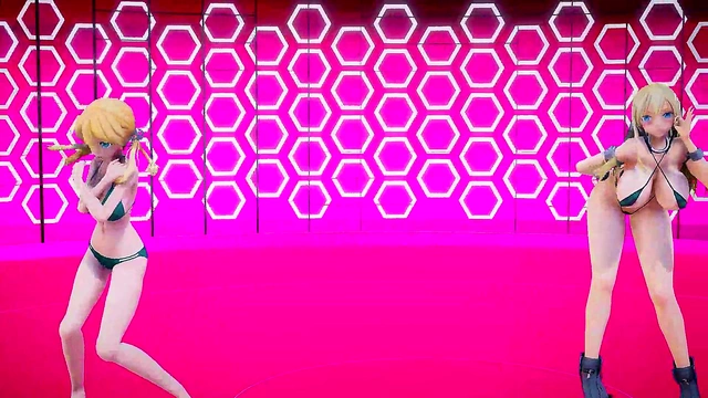 Kancolle Girls Bis & Eugen Anime Adventure With Sexy Hentai Action