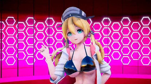 Kancolle Girls Bis & Eugen Anime Adventure With Sexy Hentai Action