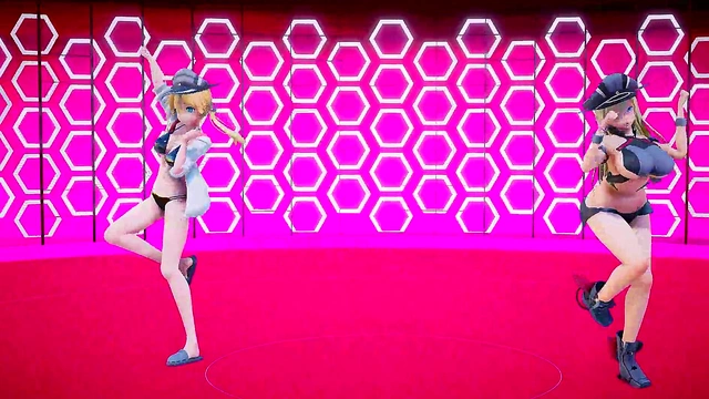 Kancolle Girls Bis & Eugen Anime Adventure With Sexy Hentai Action