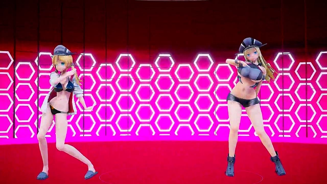 Kancolle Girls Bis & Eugen Anime Adventure With Sexy Hentai Action