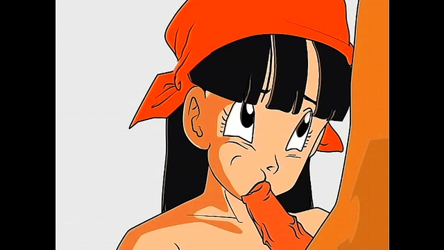 Pan From Dragon Ball Z Gives Hot Hentai Blowjob With Sexy Moans