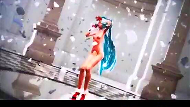 Blue-Haired Anime Cutie Celebrates Valentine’s Day With Steamy Toon Action