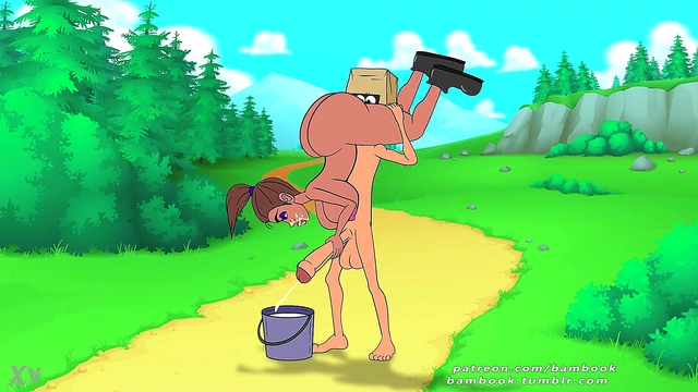 Horny Cartoon Girl Sucks Big Dick & Jerks Off For A Juicy Cumshot