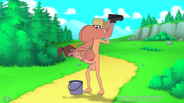 Horny Cartoon Girl Sucks Big Dick & Jerks Off For A Juicy Cumshot