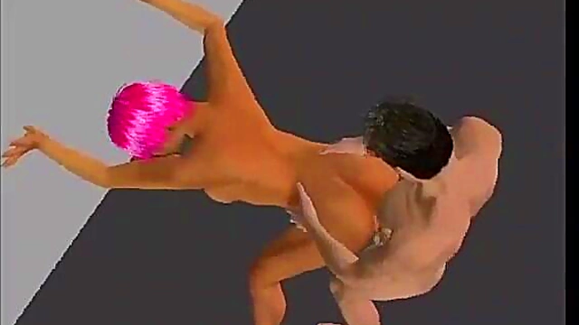 Virtual Big-Titted Anime Babe Rubs Pussy While You Jerk Off Hardcore