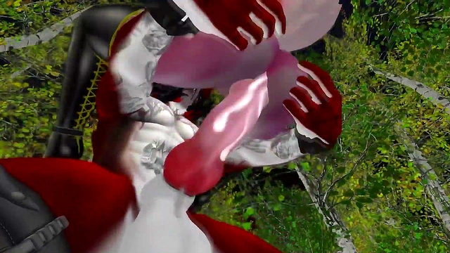 Horny Bunny Fucks Big-Cock Wolf in Doggy & Cowgirl for Halloween Orgy