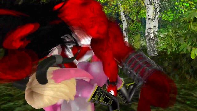 Horny Bunny Fucks Big-Cock Wolf in Doggy & Cowgirl for Halloween Orgy