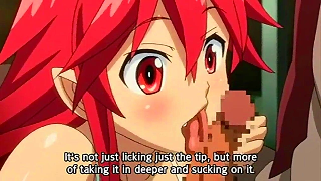 Step Sister Gives Anime blowjob & Swallows Big Load From Brother's Dick