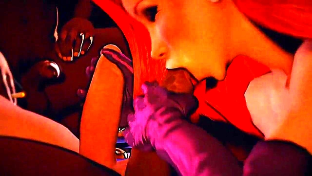 Redhead Jessica Takes 3D Bukakke In BlowBang With Rabbit SFM