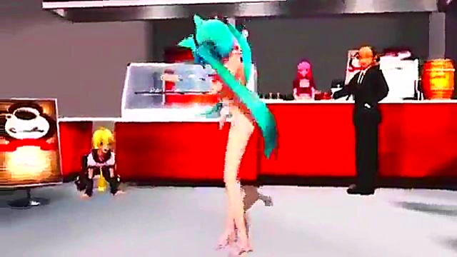 Sexy Apron-Wearing 3D Anime Girl Dances Seductively For Your Pleasure