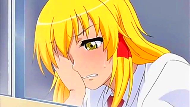 Blonde Big Tits Hentai Babe Masturbates On Webcam During NetSex Chat