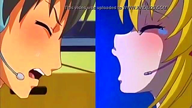 Blonde Big Tits Hentai Babe Masturbates On Webcam During NetSex Chat